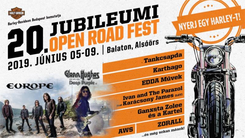 Nyerj egy Harley-t a jubiláló Open Road Festen