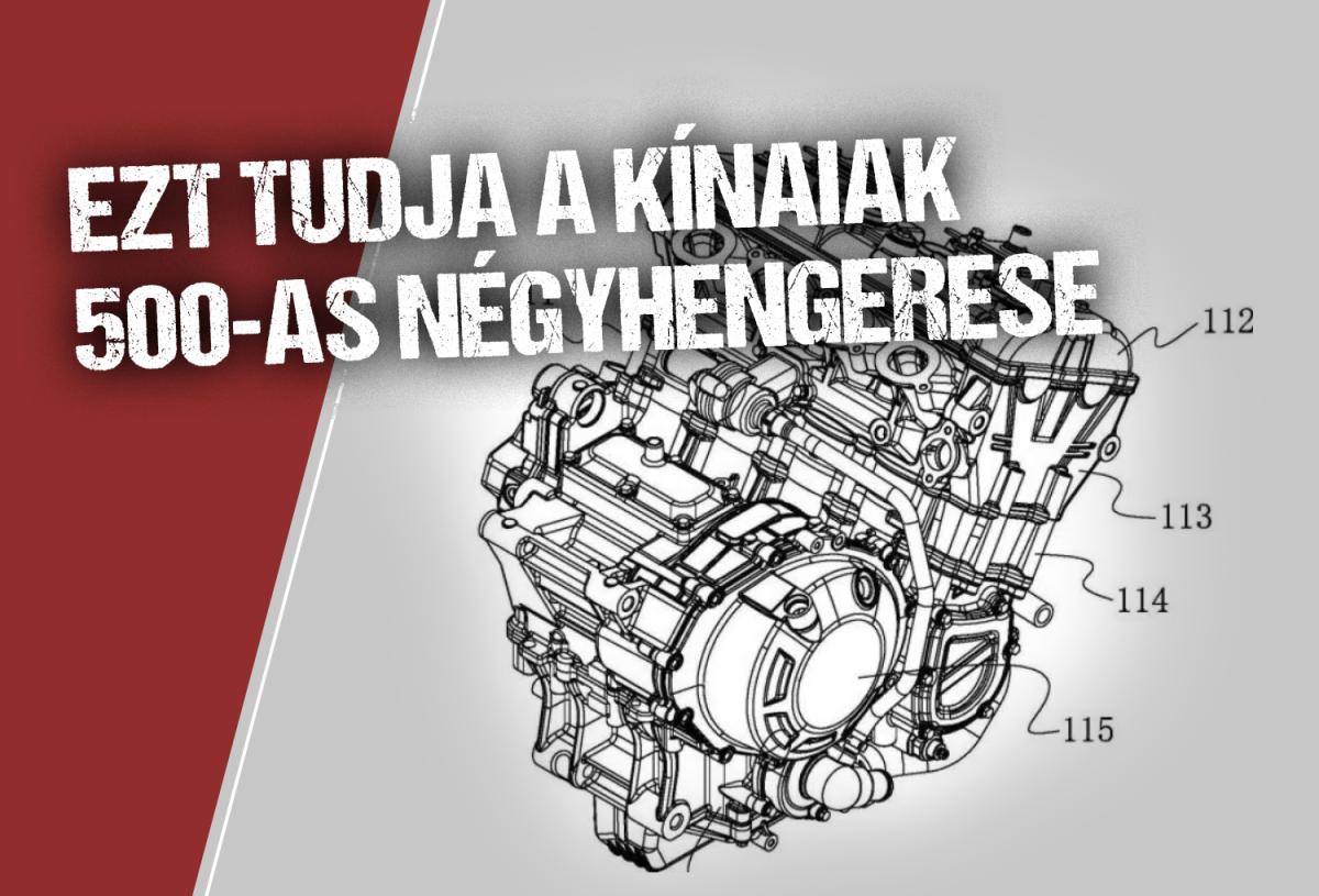 Szabadalmi rajzokból derül ki, mit tud a CFMoto 500-as négyhengerese