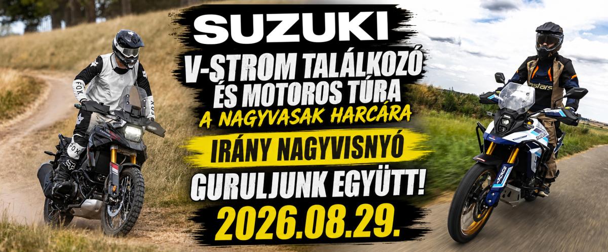 Suzuki V-Strom találkozó és motoros túra a Nagyvasak Harcára
