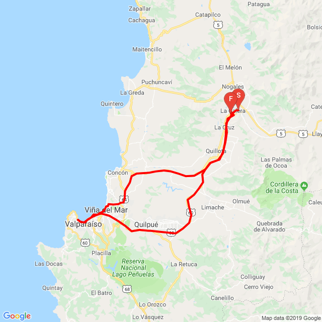 Name der Route: 20190119_104146<br>Motorfahrer: Jorge Del Col<br>Abfahrt: 2019.01.19.<br>Distanz: 130.392 km<br>Durchschnittsgeschwindigkeit: 56 km/h<br> 20190119_104146