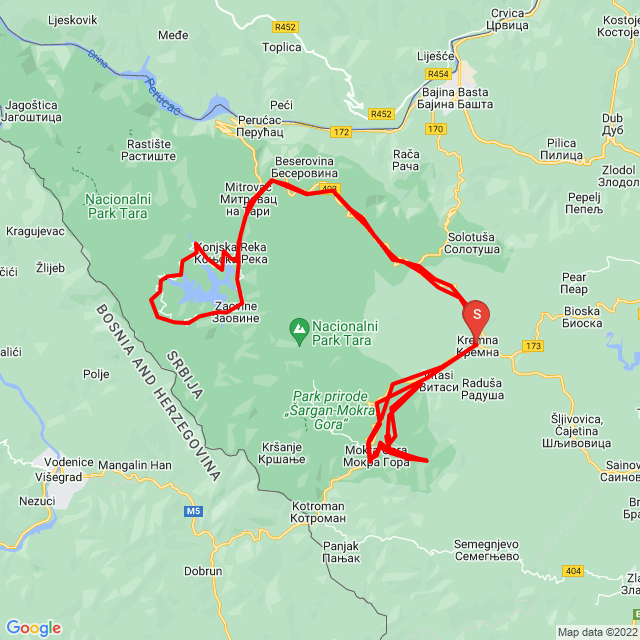 Balkán túra 02. nap 20190804 Mokra Gora vonat és Kusturica falu Zaovine tó 
