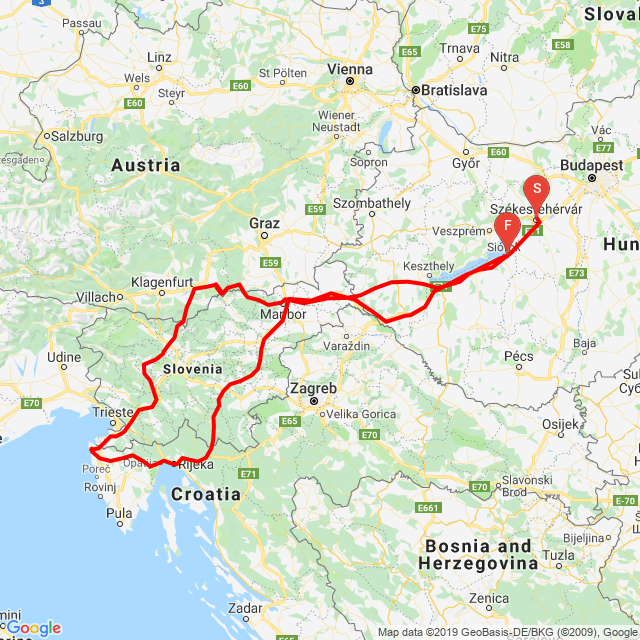 Ausztria - Szlovénia - Horvátország 2019