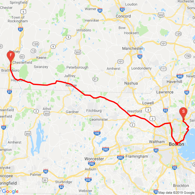 AML- Boston to Brattleboro