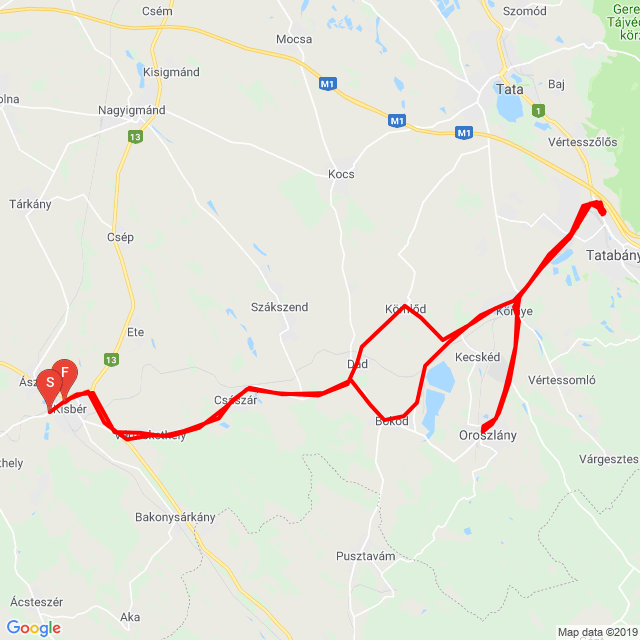 Name of route: 20190912_092407<br>Biker's name: Balázs<br>Start: 2019.09.12.<br>Distance: 107.441 km<br>Average speed: 65 km/h<br> 20190912_092407