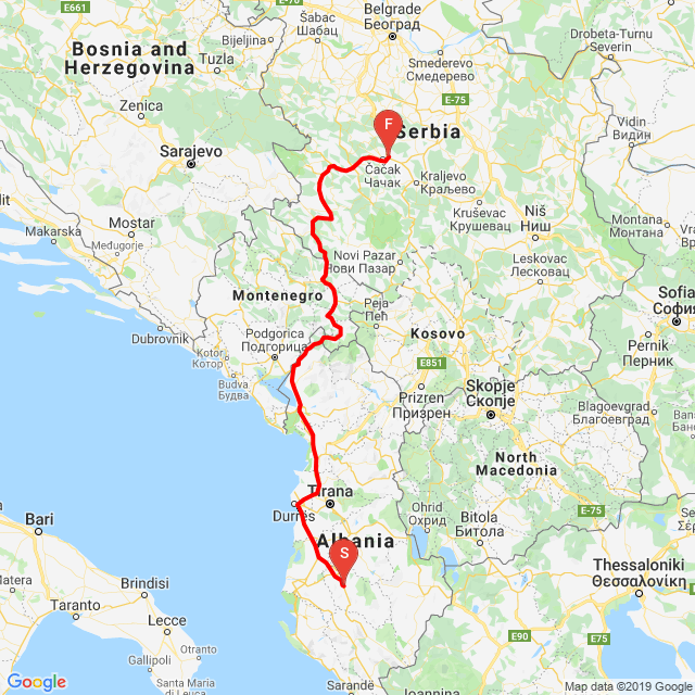 Berat(AL)-Cacak(SRB)