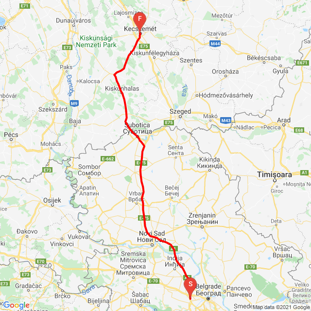 Belgrad(SRB)-Kecskemét (H)