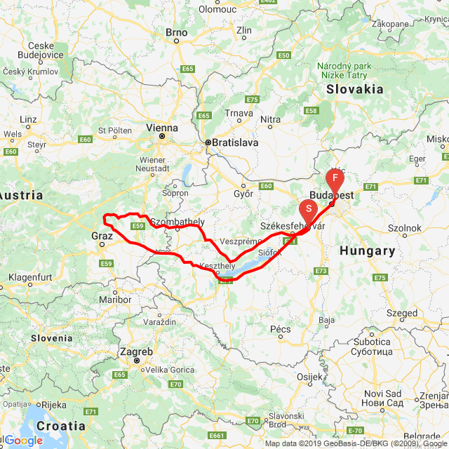 Name of route: Last minute ráadás<br>Biker's name: Gábor Balla<br>Start: 2019.10.21.<br>Distance: 731.011 km<br>Average speed: 101 km/h<br> Last minute ráadás