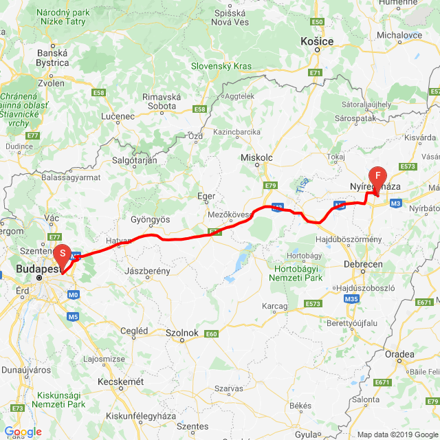 Útvonal neve: 20191105_160017<br>Motoros: Tamás Gömbös<br>Indulás: 2019.11.05.<br>Távolság: 244.006 km<br>Átlagsebesség: 97 km/h<br> 20191105_160017