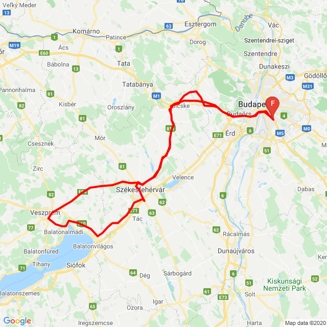 Nom du voyage: 20200426_101407<br>Motard: zimekgabor<br>Départ: 2020.04.26.<br>Distance: 301.663 km<br>Vitesse moyenne: 77 km/h<br> 20200426_101407