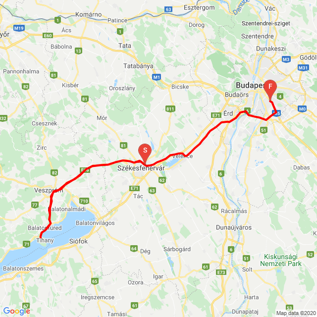 Nom du voyage: 20200420_112307<br>Motard: Csaba Belina<br>Départ: 2020.04.20.<br>Distance: 213.937 km<br>Vitesse moyenne: 91 km/h<br> 20200420_112307