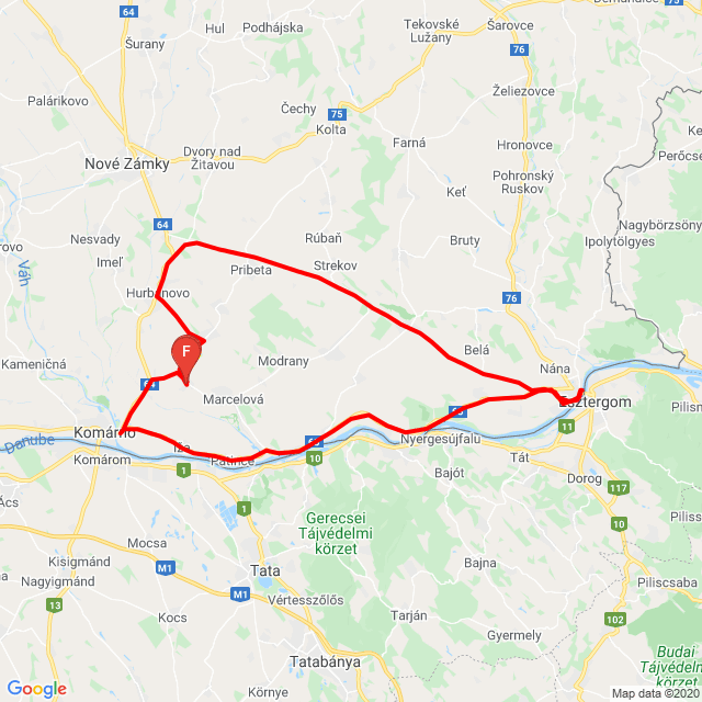 Nom du voyage: 20200426_122555<br>Motard: Ladislav Szep<br>Départ: 2020.04.26.<br>Distance: 118.421 km<br>Vitesse moyenne: 71 km/h<br> 20200426_122555