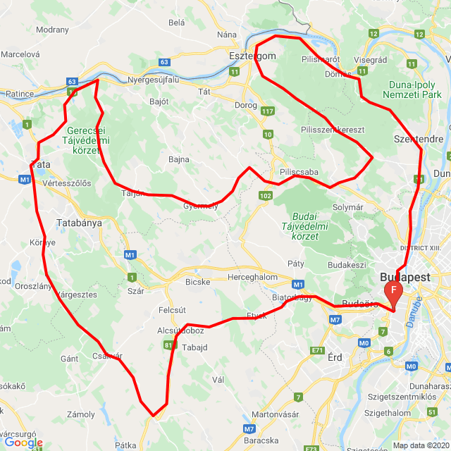 Nom du voyage: 20200426_104438<br>Motard: Sándor Pozsgai<br>Départ: 2020.04.26.<br>Distance: 273.757 km<br>Vitesse moyenne: 65 km/h<br> 20200426_104438