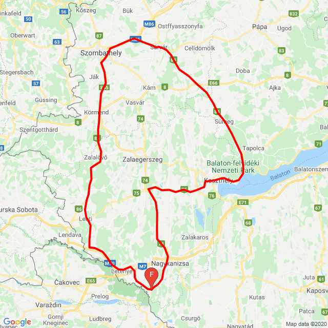 Nom du voyage: 20200426_103948<br>Motard: Somogyi László<br>Départ: 2020.04.26.<br>Distance: 315.211 km<br>Vitesse moyenne: 75 km/h<br> 20200426_103948