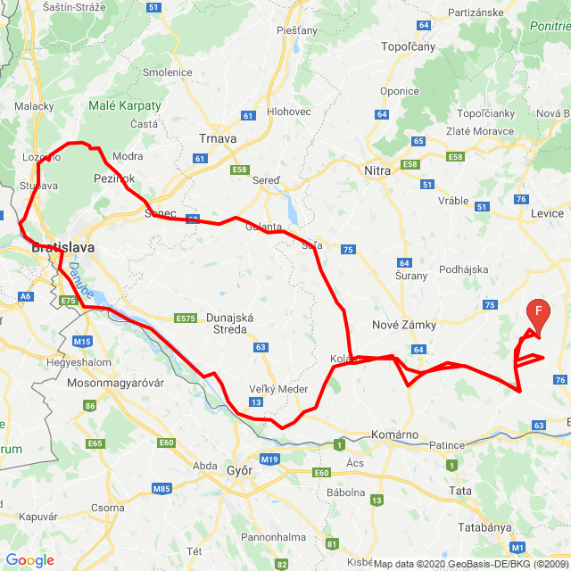 Name der Route: 20200426_100328<br>Motorfahrer: Beňo Gábor<br>Abfahrt: 2020.04.26.<br>Distanz: 411.084 km<br>Durchschnittsgeschwindigkeit: 77 km/h<br> 20200426_100328