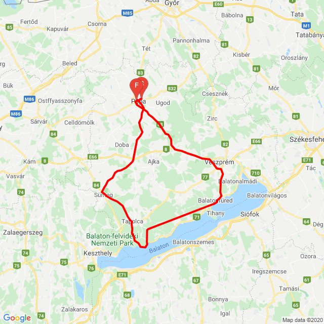 Name of route: 20200511_181706<br>Biker's name: Kincses Tamás<br>Start: 2020.05.11.<br>Distance: 163.49 km<br>Average speed: 81 km/h<br> 20200511_181706