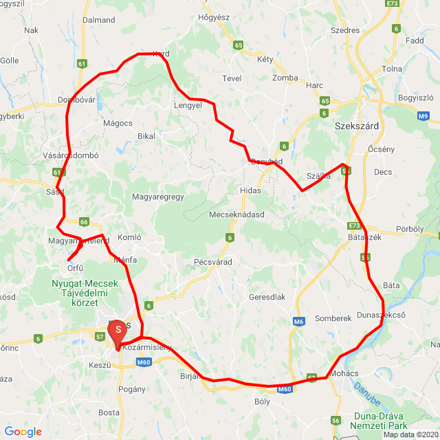 Name of route: Karika Zsaniékkal :) <br>Biker's name: Esz Ti<br>Start: 2020.05.17.<br>Distance: 210.866 km<br>Average speed: 74 km/h<br> Karika Zsaniékkal :)