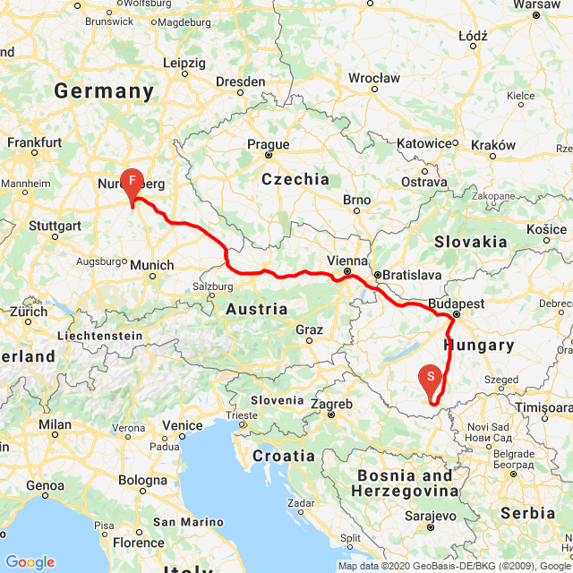 Name of route: Megérkeztem <br>Biker's name: Daczó Péter<br>Start: 2020.05.17.<br>Distance: 946.164 km<br>Average speed: 110 km/h<br> Megérkeztem