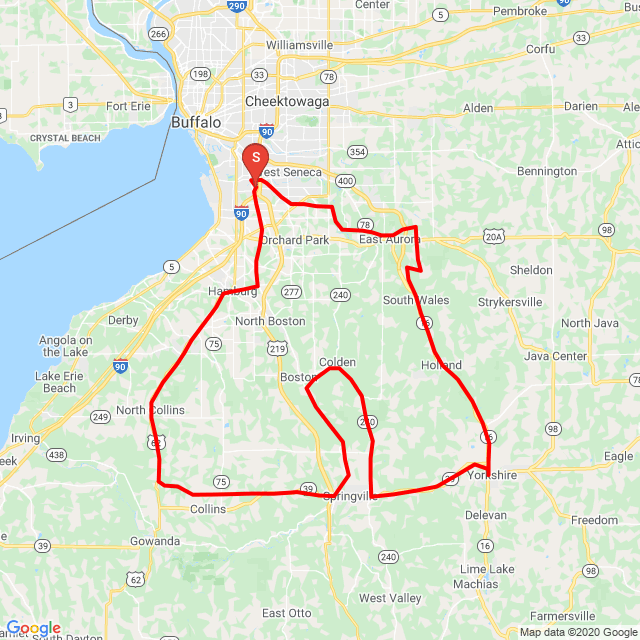 Nome della gita: Judy & Me<br>Motorista: Duane Hahn<br>Partenza: 2020.05.20.<br>Distanza: 171.565 km<br>Velocità media: 69 km/h<br> Judy & Me