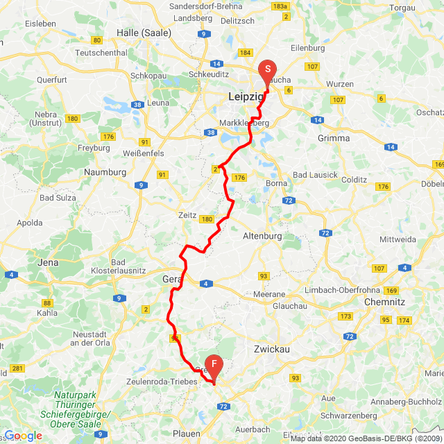 Nome della gita: Männertag 2020 Etappe 1<br>Motorista: V-Stromer<br>Partenza: 2020.05.21.<br>Distanza: 121.659 km<br>Velocità media: 62 km/h<br> Männertag 2020 Etappe 1