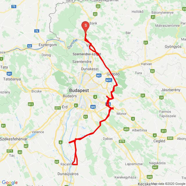Nome della gita: 20200522_Pákász<br>Motorista: Endrész Róbert<br>Partenza: 2020.05.22.<br>Distanza: 302.13 km<br>Velocità media: 56 km/h<br> 20200522_Pákász