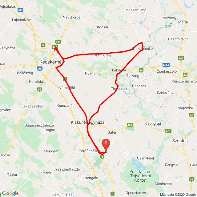 Name of route: 20200516_094447<br>Biker's name: Ferenc Illés<br>Start: 2020.05.16.<br>Distance: 133.234 km<br>Average speed: 84 km/h<br> 20200516_094447