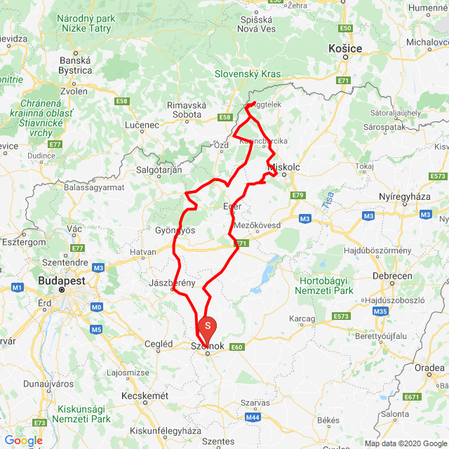 Name of route: 20200523_091622<br>Biker's name: Zsolt Bojtos<br>Start: 2020.05.23.<br>Distance: 473.684 km<br>Average speed: 74 km/h<br> 20200523_091622