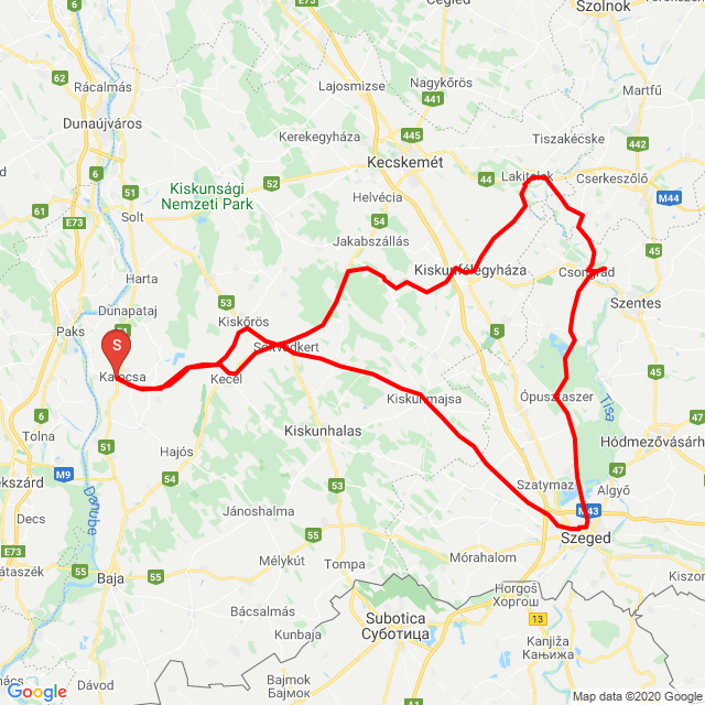 Name of route: 20200523_123048<br>Biker's name: József Bakonyi<br>Start: 2020.05.23.<br>Distance: 326.133 km<br>Average speed: 77 km/h<br> 20200523_123048