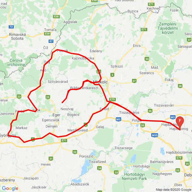 Name of route: 20200523_085649<br>Biker's name: Gyuró László<br>Start: 2020.05.23.<br>Distance: 459.006 km<br>Average speed: 62 km/h<br> 20200523_085649