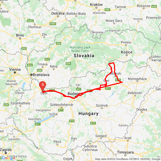 Name of route: 20200523_Taka szülinapi kör<br>Biker's name: Stefán Árpád<br>Start: 2020.05.23.<br>Distance: 698.12 km<br>Average speed: 72 km/h<br> 20200523_Taka szülinapi kör