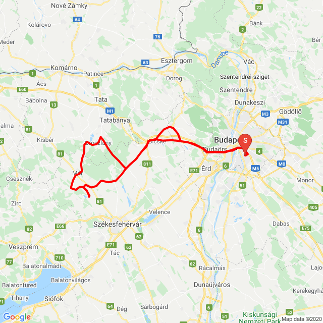 Nom du voyage: 20200606_090035<br>Motard: Farkas Zoltán<br>Départ: 2020.06.06.<br>Distance: 231.393 km<br>Vitesse moyenne: 55 km/h<br> 20200606_090035