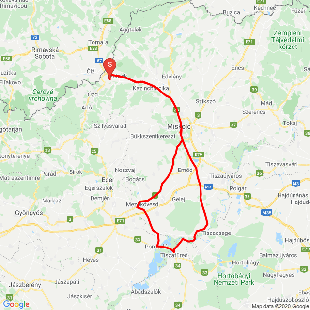 Nom du voyage: 20200606_115307<br>Motard: Dobák Péter<br>Départ: 2020.06.06.<br>Distance: 230.341 km<br>Vitesse moyenne: 69 km/h<br> 20200606_115307