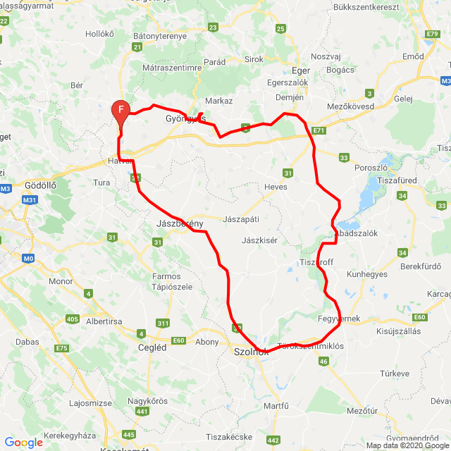 Nom du voyage: 20200606_122326<br>Motard: Csaba Balog<br>Départ: 2020.06.06.<br>Distance: 275.78 km<br>Vitesse moyenne: 73 km/h<br> 20200606_122326