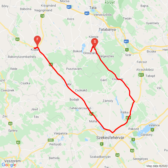 Name of route: 20200613_153225<br>Biker's name: Bobo<br>Start: 2020.06.13.<br>Distance: 100.53 km<br>Average speed: 72 km/h<br> 20200613_153225