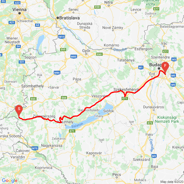 Útvonal neve: Szalafő - Bp.<br>Motoros: Kraso<br>Indulás: 2020.06.18.<br>Távolság: 299.756 km<br>Átlagsebesség: 68 km/h<br> Szalafő - Bp.