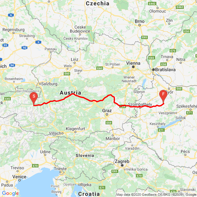 Útvonal neve: Osztrák hazaút<br>Motoros: Katona György<br>Indulás: 2020.06.18.<br>Távolság: 441.069 km<br>Átlagsebesség: 66 km/h<br> Osztrák hazaút