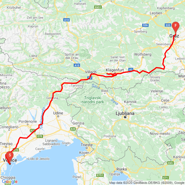 Velence - Graz ötödik nap