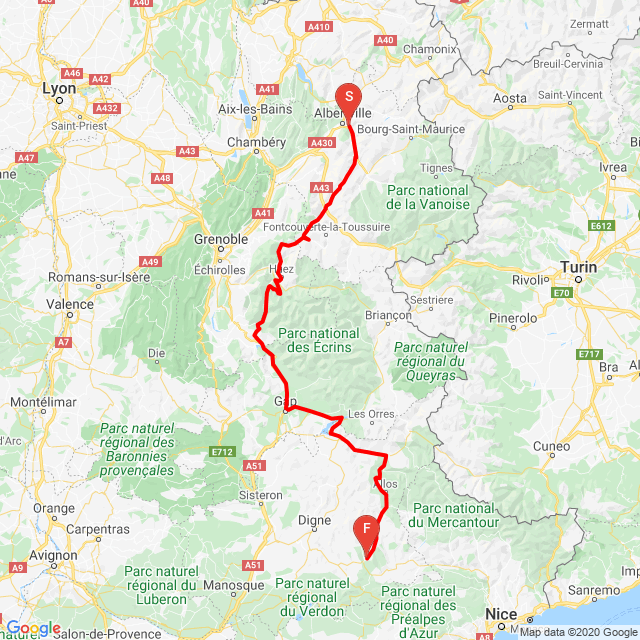 Francia estate 2020 day 2 albertville Saint-Andre led alpes