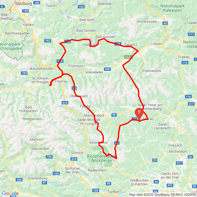 Name of route: 20200825_085843murau halstadt<br>Biker's name: Gál jános<br>Start: 2020.08.25.<br>Distance: 368.901 km<br>Average speed: 70 km/h<br> 20200825_085843murau halstadt