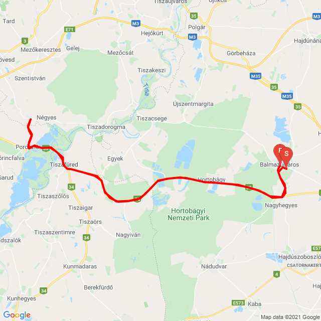 Name of route: 20210501_123850<br>Biker's name: Marcell Lajter<br>Start: 2021.05.01.<br>Distance: 152.933 km<br>Average speed: 82 km/h<br> 20210501_123850
