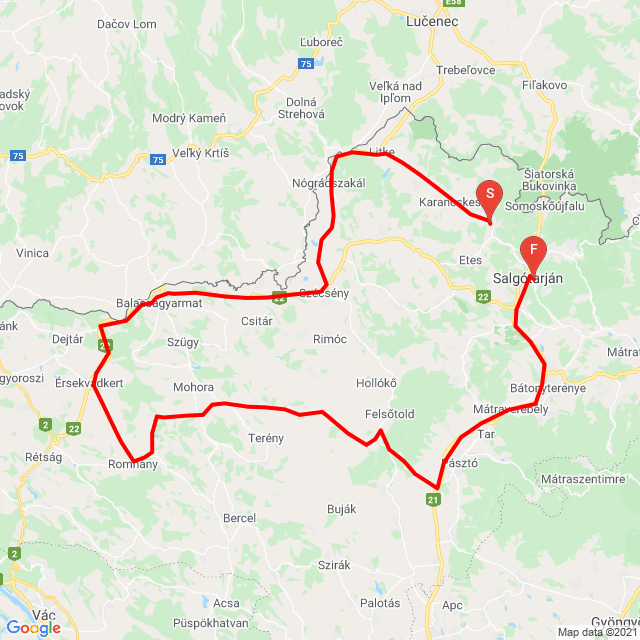 Name of route: 20210411_125058<br>Biker's name: Szikora Péter<br>Start: 2021.04.11.<br>Distance: 155.596 km<br>Average speed: 68 km/h<br> 20210411_125058