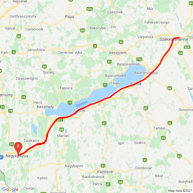 Name of route: 20210517_140006 Nk-Szfvár(szerviz)-Nk<br>Biker's name: Kecó<br>Start: 2021.05.17.<br>Distance: 294.19 km<br>Average speed: 64 km/h<br> 20210517_140006 Nk-Szfvár(szerviz)-Nk