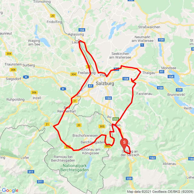 Nombre de la trayectoria: Roßfeld Panorama Straße <br>Motociclista: Robert<br>Salida: 2021.05.26.<br>Distancia: 183.255 km<br>Velocidad media: 61 km/h<br> Roßfeld Panorama Straße