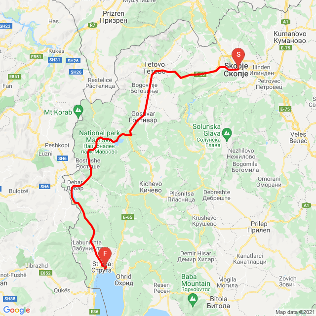 Skopje-Struga ( MK)