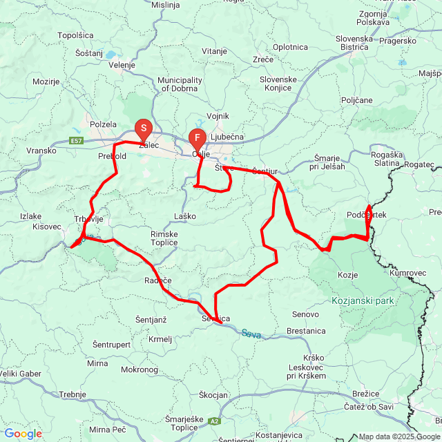 Nom du voyage: Z Bejbsom trening vožnja<br>Motard: Bezi<br>Départ: 2021.06.12.<br>Distance: 200.481 km<br>Vitesse moyenne: 57 km/h<br> Z Bejbsom trening vožnja