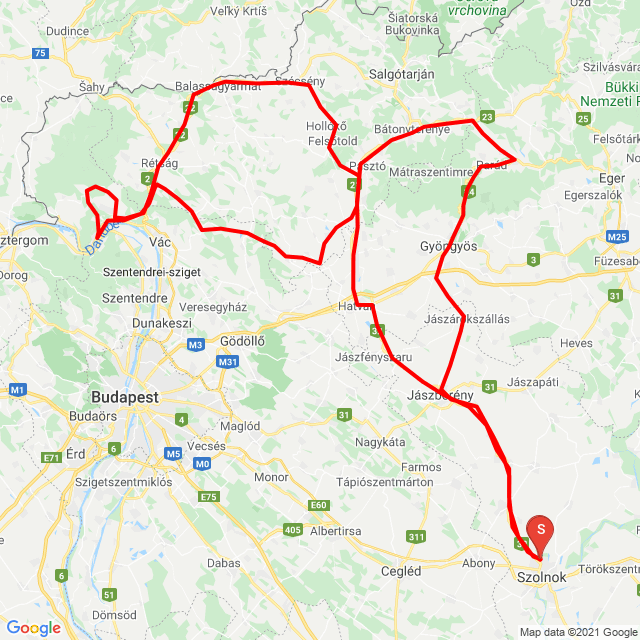 Nom du voyage: 20210612_082948 Nötincs<br>Motard: Zsolt Bojtos<br>Départ: 2021.06.12.<br>Distance: 478.56 km<br>Vitesse moyenne: 73 km/h<br> 20210612_082948 Nötincs
