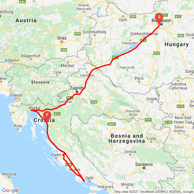 Horvátország 8-as út 