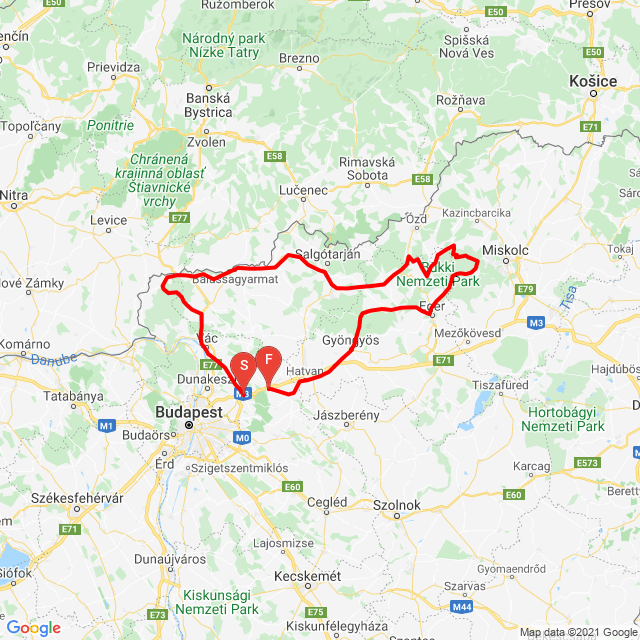 Nom du voyage: 20210723_092547 sv keleti kanyargás<br>Motard: Zsolti<br>Départ: 2021.07.23.<br>Distance: 406.047 km<br>Vitesse moyenne: 58 km/h<br> 20210723_092547 sv keleti kanyargás