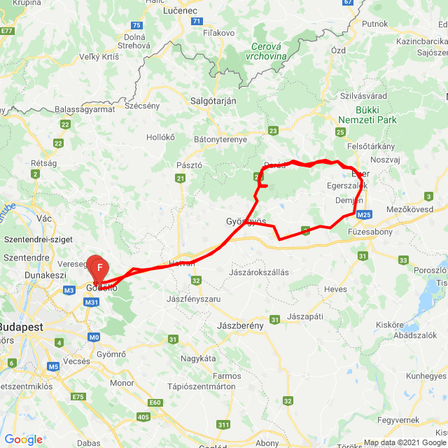 Nom du voyage: 20210723_103530<br>Motard: Balázs Hajdú<br>Départ: 2021.07.23.<br>Distance: 326.862 km<br>Vitesse moyenne: 69 km/h<br> 20210723_103530