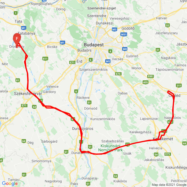 Name of route: 20210731_Imivel Cegléd<br>Biker's name: Palotai Zsolt<br>Start: 2021.07.31.<br>Distance: 425.279 km<br>Average speed: 65 km/h<br> 20210731_Imivel Cegléd
