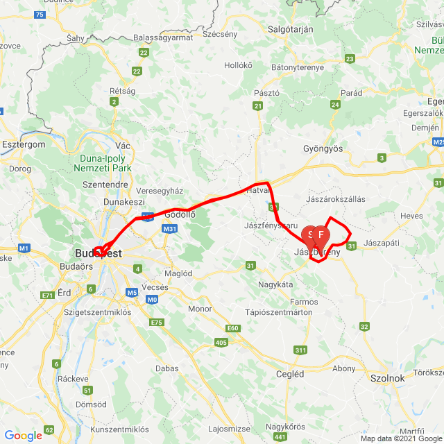 Nom du voyage: 20210803_133853<br>Motard: Molnár Zoltán<br>Départ: 2021.08.03.<br>Distance: 216.928 km<br>Vitesse moyenne: 67 km/h<br> 20210803_133853